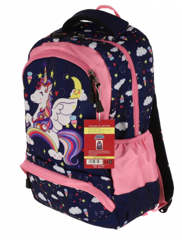 Ghiozdan clasa 0 unicorn bleu star 3 fermoare pigna [3]