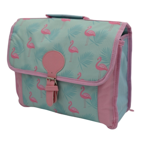 Rechizite Școlare - Ghiozdan Flamingo 9985/TO863147, 2 compartiment, panza, turcoaz