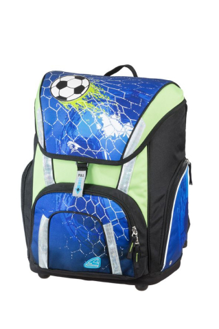 Rechizite Școlare - Ghiozdan fotbal smart albastru+etui, sac sport,cut.pt carti schn