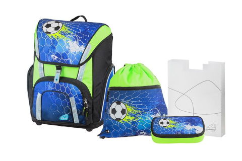 Ghiozdan fotbal smart albastru+etui, sac sport,cut.pt carti schn [1]