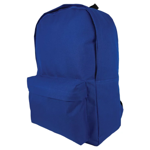 Rechizite Școlare - Ghiozdan gimnaziu simplu 42*30*14cm albastru 2 fermoare pigna