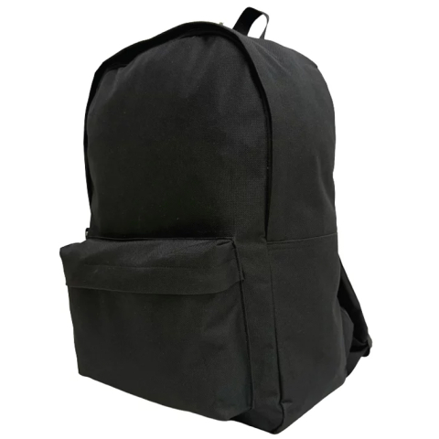 Rechizite Școlare - Ghiozdan gimnaziu simplu 42*30*14cm negru 2 fermoare pigna
