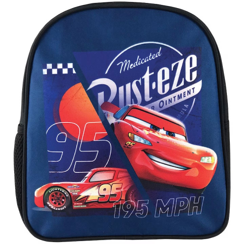 Rechizite Școlare - Ghiozdan gradinita cars albastru rusteze pigna