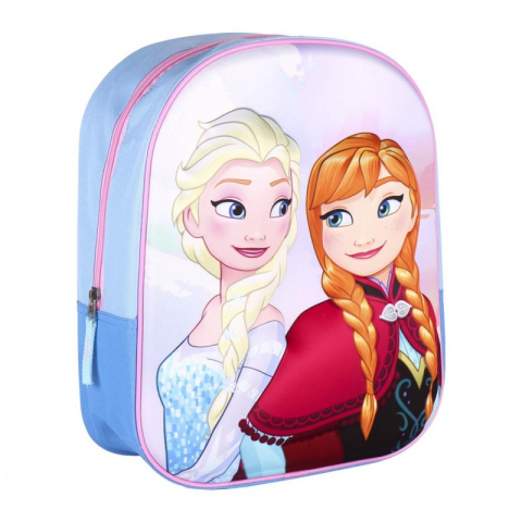 Rechizite Școlare - Ghiozdan gradinita Cerda Frozen 3D, 31cm, 1 compartiment, bleu cu roz