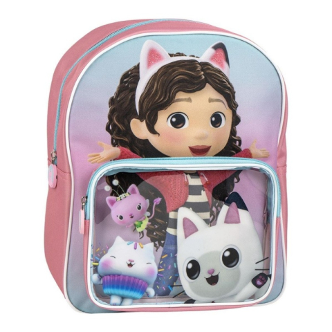 Rechizite Școlare - Ghiozdan gradinita Cerda Gabbys Dollhouse, 25x30x12cm, 509700