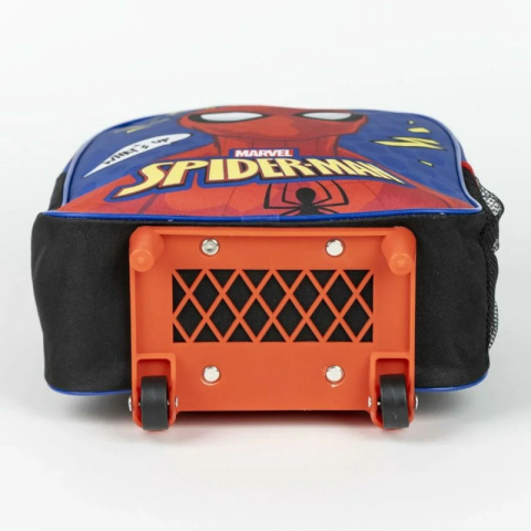 Ghiozdan gradinita Cerda Spiderman 3D, 31cm, 1 compartiment, tip troller, albastru cu rosu, 37026 [4]