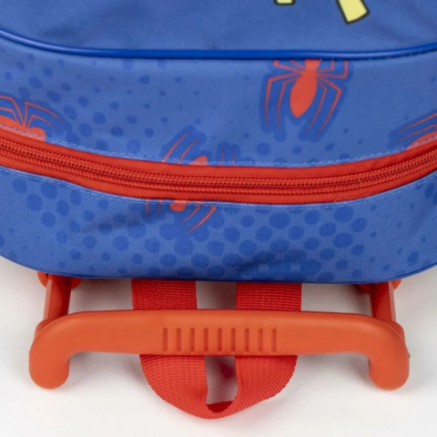 Ghiozdan gradinita Cerda Spiderman 3D, 31cm, 1 compartiment, tip troller, albastru cu rosu, 37026 [1]
