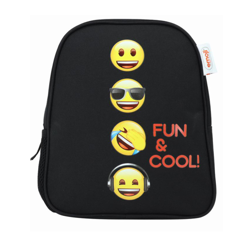 Rechizite Școlare - Ghiozdan gradinita emoji classic negru pigna