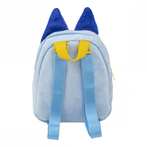 Ghiozdan gradinita mini Cerda Bluey, 22cm, 1 compartiment, material catifelat, bleu cu galben, 33099 [1]