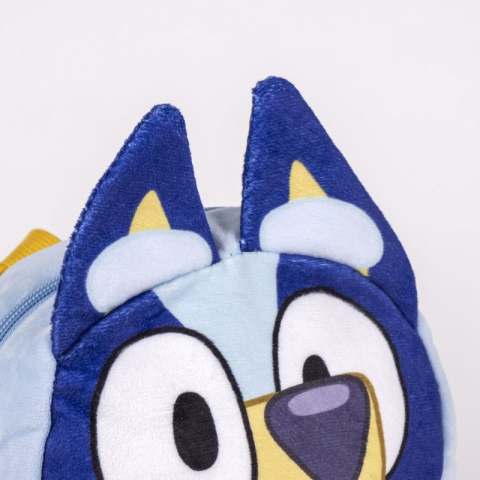 Ghiozdan gradinita mini Cerda Bluey, 22cm, 1 compartiment, material catifelat, bleu cu galben, 33099 [2]
