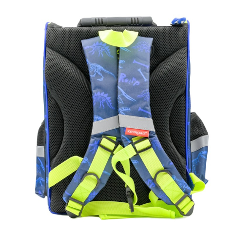 Ghiozdan Keyroad, 38cm, rigid, 1 compartiment, albastru cu verde, KR973130 [1]