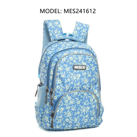 Rechizite Școlare - Ghiozdan mare 18" Blue Mesco