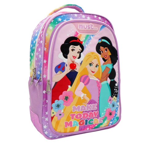 Rechizite Școlare - Ghiozdan Princess32x15x43cm 3 compartimente Must