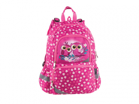Rechizite Școlare - Ghiozdan Pulse Anatomic Pink Owl 122286