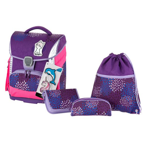 Ghiozdan sprinkle plus violet+etui,sac sport,stickere,cut. carti [1]