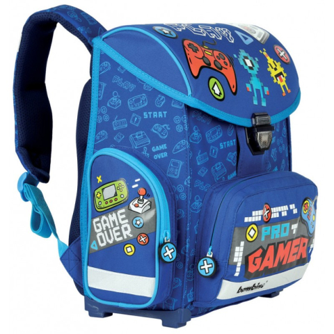 Ghiozdan St.Majewski Bambino Gamer, 1 compartiment, 3 buzunare, albastru, 629297 [2]
