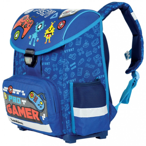 Ghiozdan St.Majewski Bambino Gamer, 1 compartiment, 3 buzunare, albastru, 629297 [1]