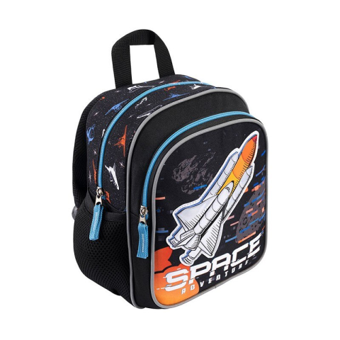 Ghiozdan St.Majewski Bambino Space, gradinita, 1 compartiment, 3 buzunare, negru, 650666 [3]