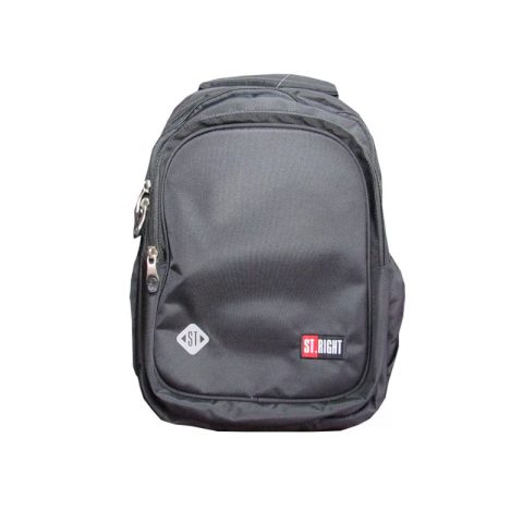 Ghiozdan St.Majewski St.Right Black, 44cm, 4 compartimente, tip troller, negru, TB-01 / 674587 [1]
