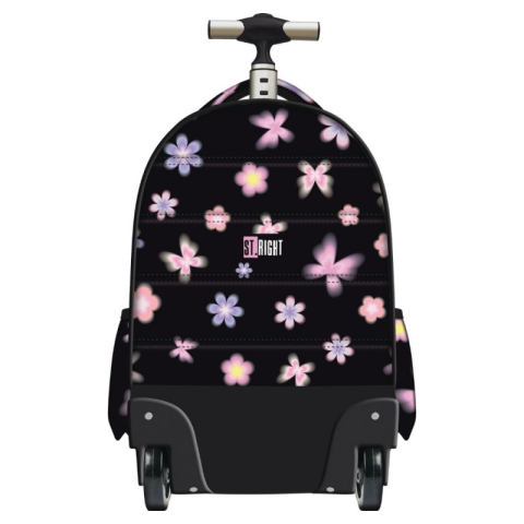 Ghiozdan St.Majewski St. Right Flower Mood, 44cm, 4 compartimente, tip troller, negru, TB-01 / 300745 [1]