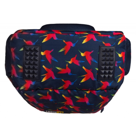 Ghiozdan St.Majewski St.Right Rainbow Birds, 3 compartimente, 2 buzunare, negru cu rosu, BP-26 / 622502 [3]