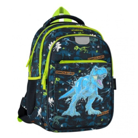 Rechizite Școlare - Ghiozdan Starpak Dino Glow, 40cm, 40x29x20cm, 550866