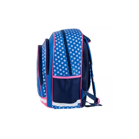 Ghiozdan Starpak Good Vibes, 2 comparimente, 3 buzunare, albastru cu roz, 446590 [1]