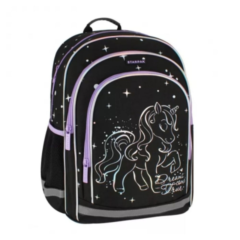 Rechizite Școlare - Ghiozdan Starpak Unicorn Holo, 40cm, 40x29x20cm, 527184