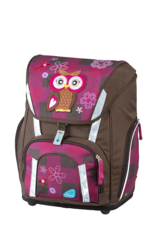 Rechizite Școlare - Ghiozdan the owl smart rosu + etui, sac sport, cut. pt carti sch