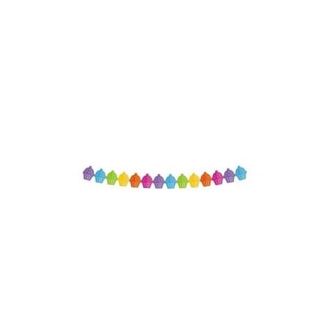Ghirlanda decorativa GoDan Party Colored Cupcakes, 360x13.1x18cm, diverse culori, 405551 [1]