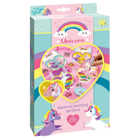Art & Craft si Artizanat - Ghirlanda Diamond Painting Unicorn Totum