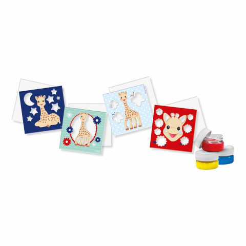Girafa Sophie - Set acuarele pentru degete cu planse, copii varsta 1 an+ [4]