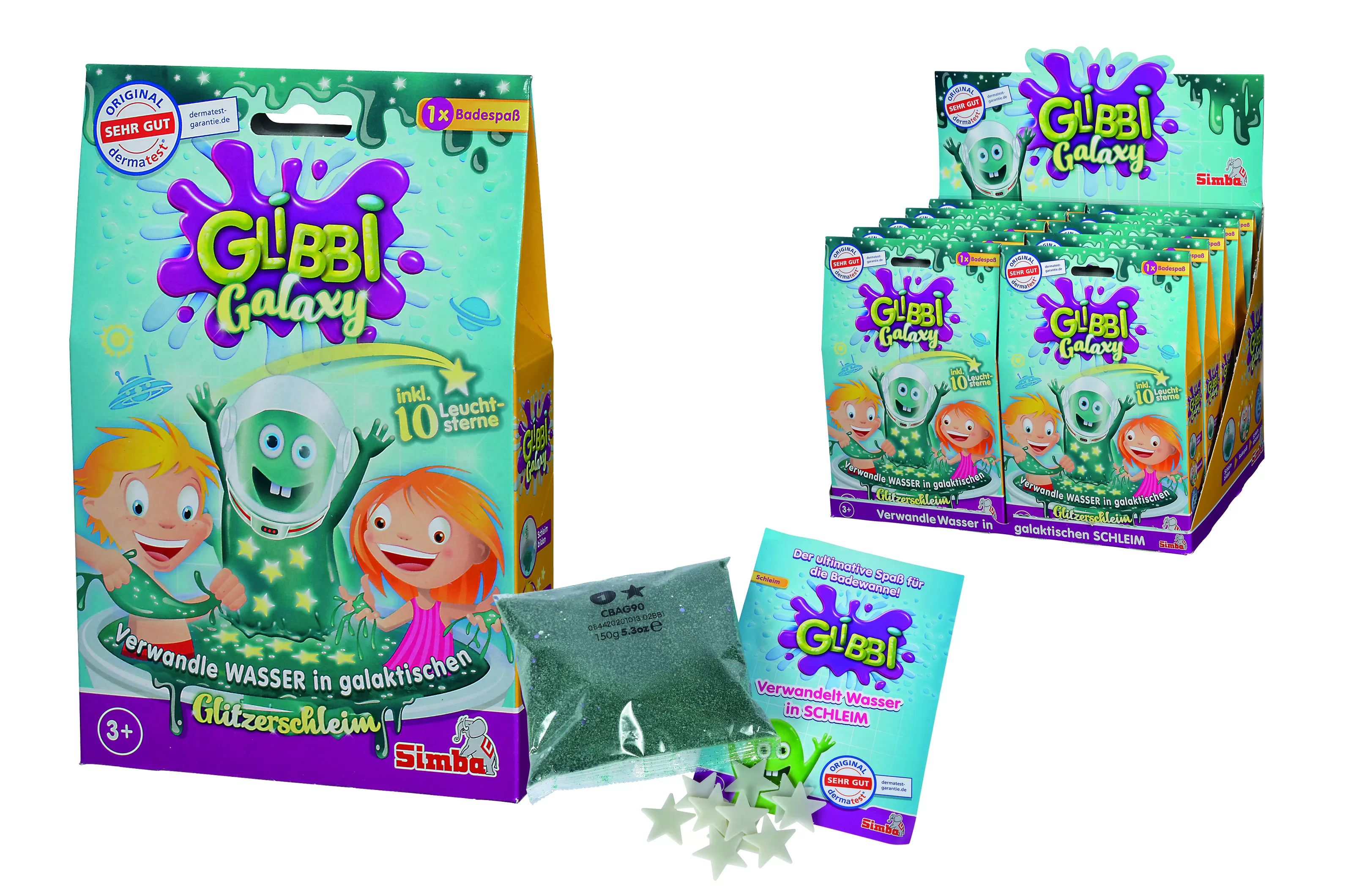 Art & Craft si Artizanat - Glibbi pudra de baie slime cu sclipici, varsta de la 3 ani la +15 ani