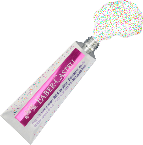 Glitter rainbow set 2x12 ml faber-castell [1]