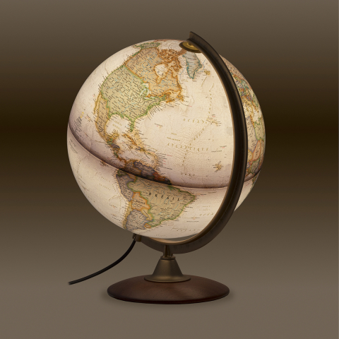 Jucării și Jocuri pentru copii - Glob pamantesc 30 cm Edge Executive Iluminat  National Geographic Romana