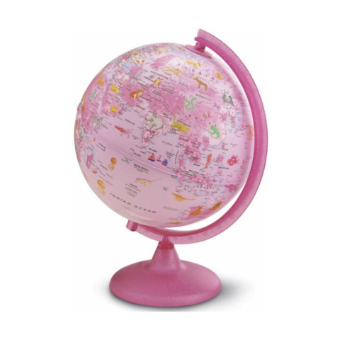 Jucării și Jocuri pentru copii - Glob pamantesc Pink Zoo TB00430, 25cm, plastic, cu iluminare