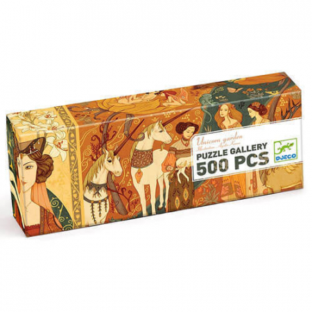 Jucării și Jocuri pentru copii - Gradina cu unicorni, Puzzle 500 piese, Djeco, varsta 9+ ani, Baiat, Fata