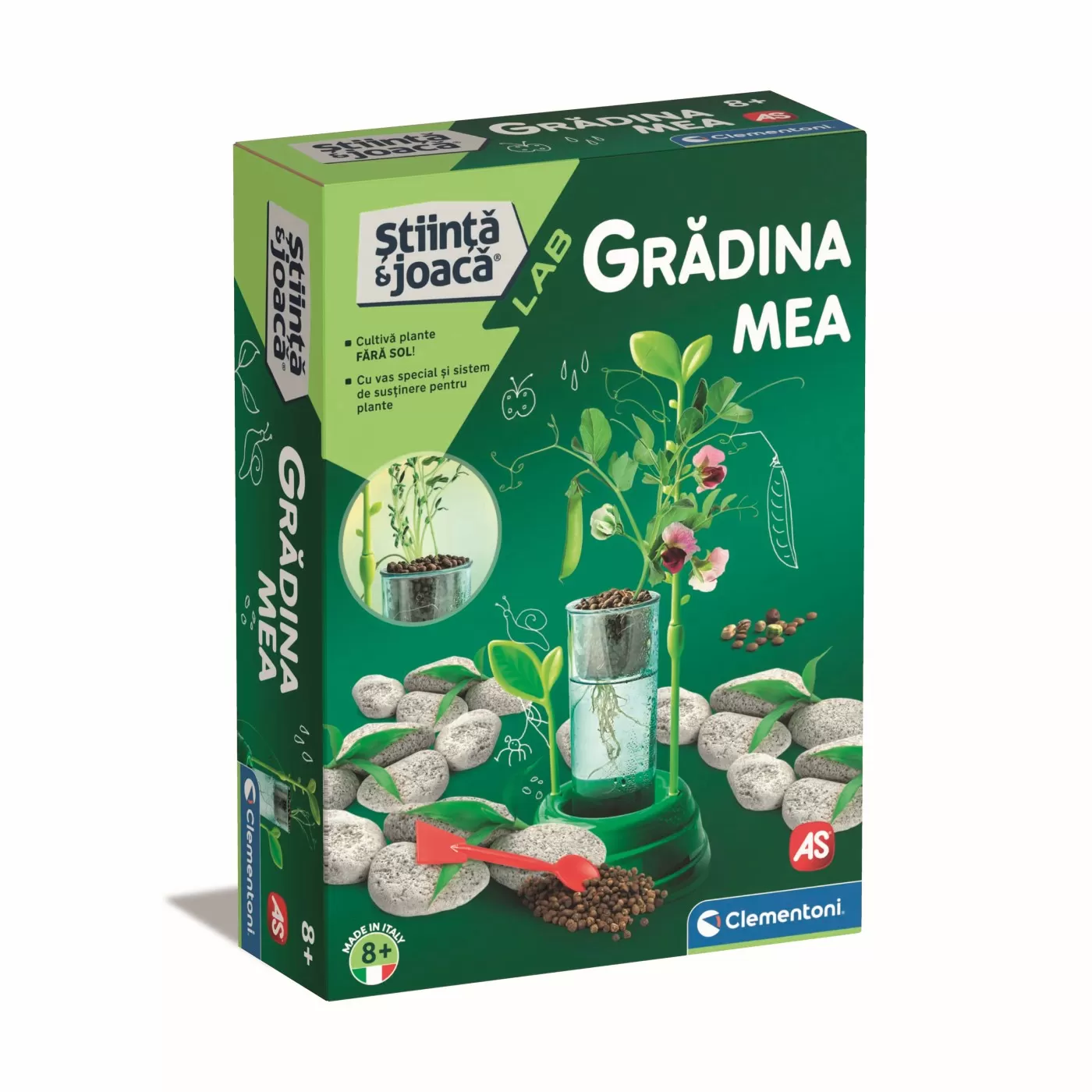 Jucării STEM, Știință şi Experimente - Gradina mea, Stiinta si joaca, 8 ani+, Clementoni, varsta de la 8 ani la +15 ani