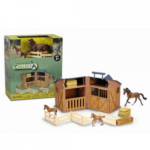 Jucării și Jocuri pentru copii - Grajd cu Animale si Accesorii Collecta