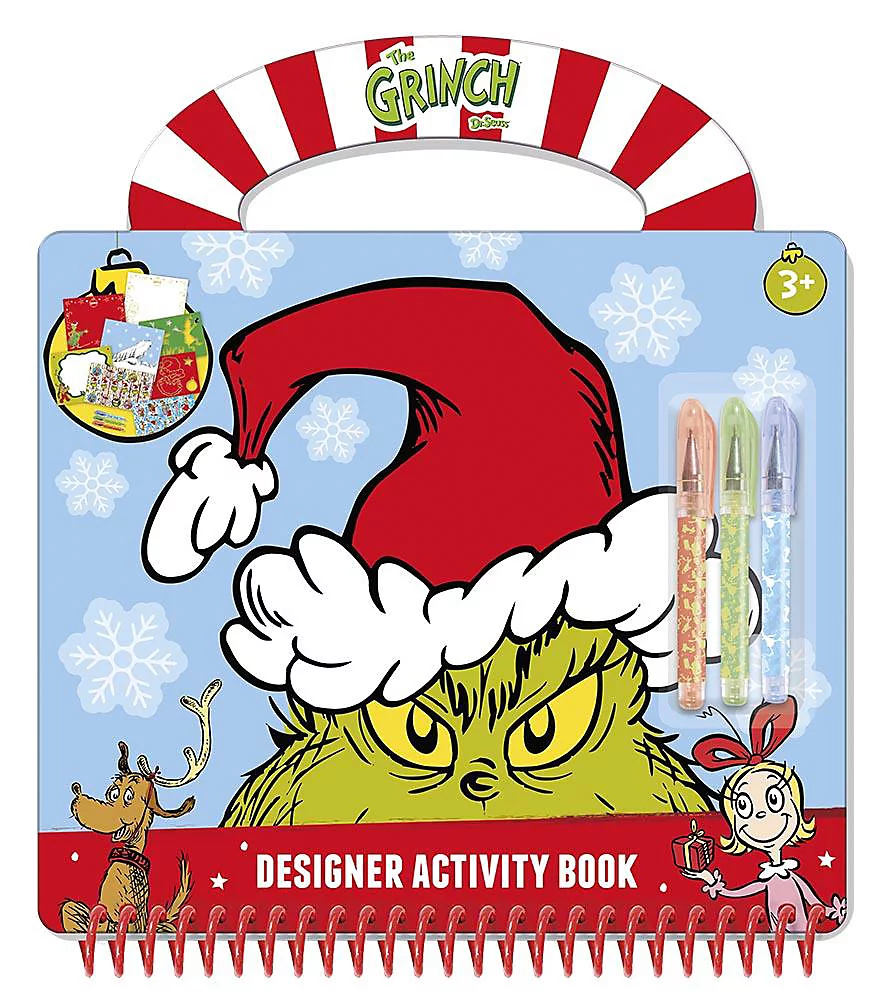 Agende, Jurnale și Carnețele Copii - Grinch-Carte activitati +3 pixuri  Totum CRACIUN