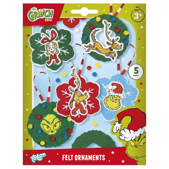 Art & Craft si Artizanat - Grinch-Set decoratiuni fetru  Totum CRACIUN
