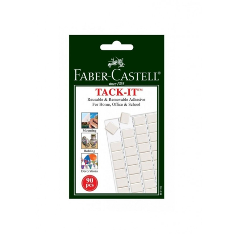 Birotică și Papetărie - Guma adeziva FABER-CASTELL, 50g, 90 bucati/set TACK-IT, 589150