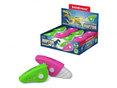 Corectoare, PIC, Radiere, Guma de sters - Gumă de șters Raptor în suport, Erich Krause