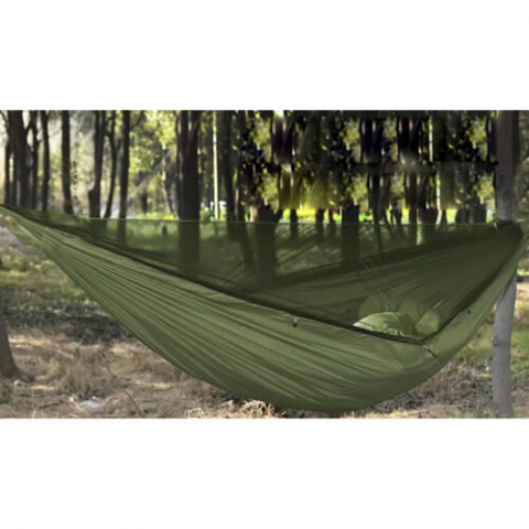 Hamac camping 2 persoane cu plasa tantari si prelata, 260x140 cm [5]