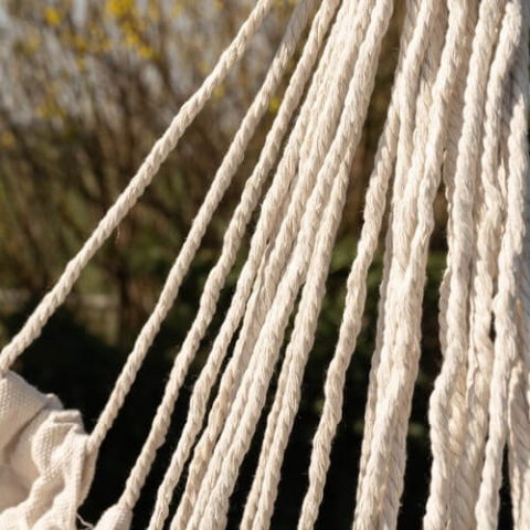 Hamac brazilian scaun suspendat, 120kg, bej, cu 2 perne, terasa/gradina [5]