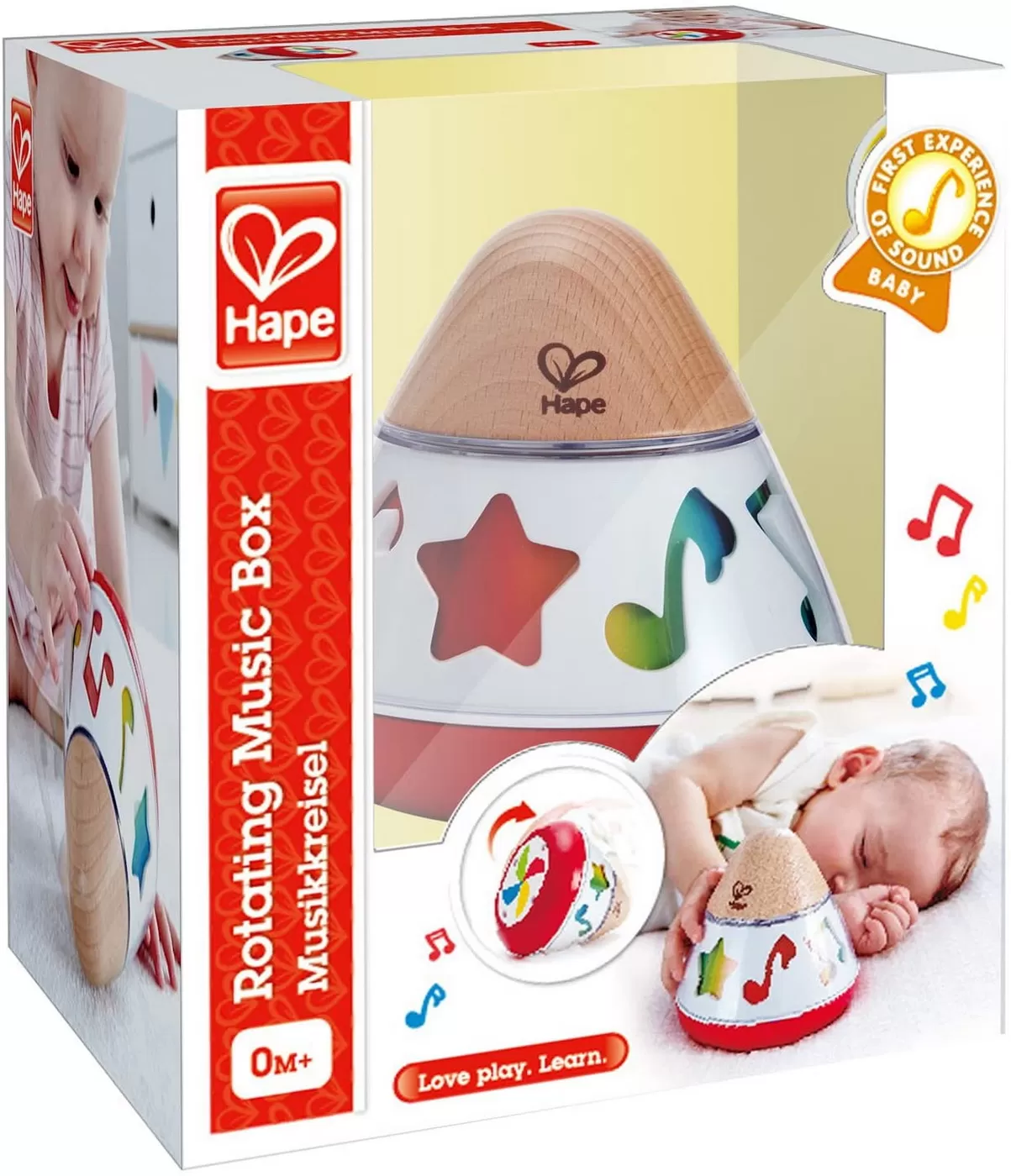 Carusel si Cutii Muzicale - Hape cutie muzicala rotativa, varsta de la 0 luni la 2 ani