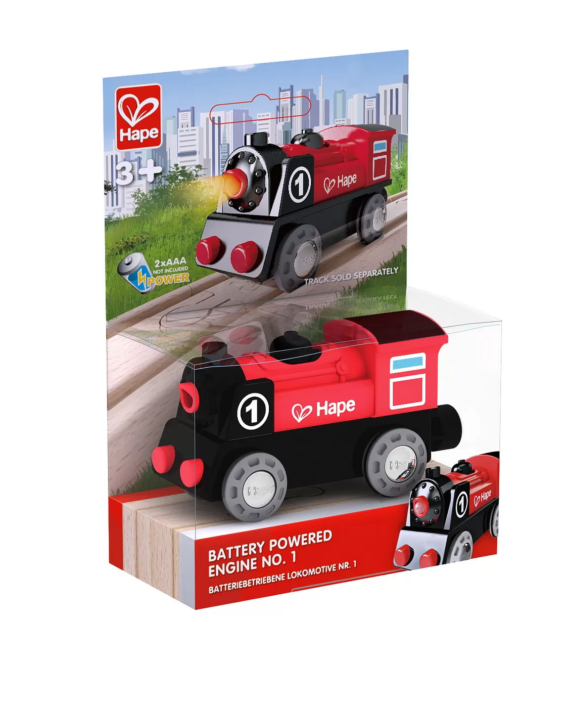 Jucării și Jocuri pentru copii - Locomotiva cu baterii, Hape, varsta de la 3 ani la 10 ani