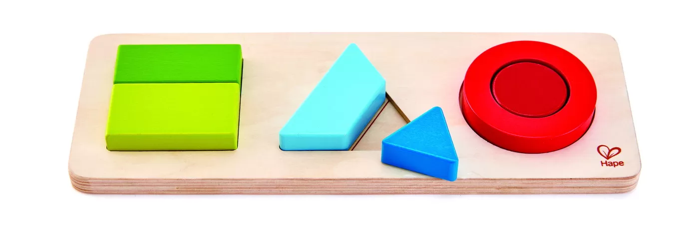Puzzle din lemn cu forme geometrice, varsta de la 1 an la 5 ani [2]