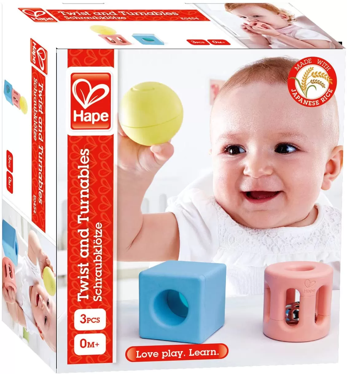 Jucării și Jocuri pentru copii - Hape zornaitoare forme geometrice, varsta de la 0 luni la 2 ani