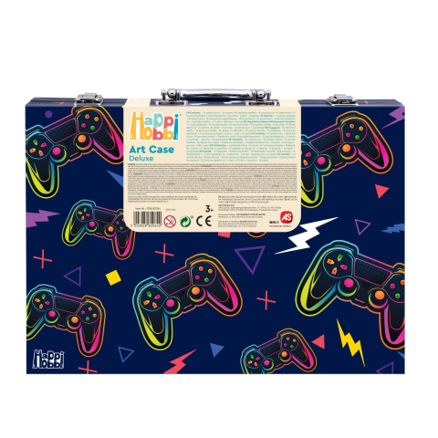 Happi hobbi art case set de desen deluxe cu 100 de accesorii joc video copii varsta 3 ani - 12 ani [3]